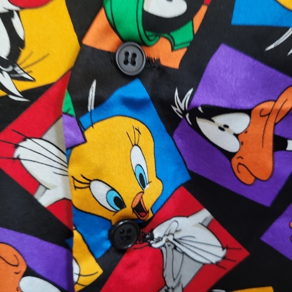 Looney Tunes Mania Silk Cartoon Vest L/XL - Picture 3 of 6